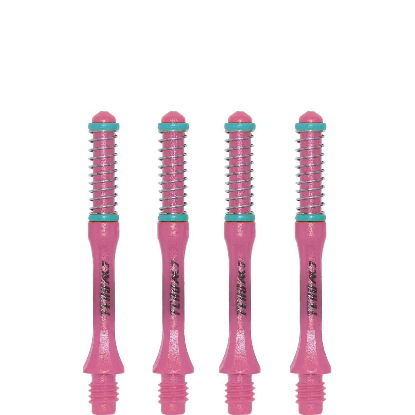 *Cuesoul - Dart Shafts - Tero Flight System - AK7 - Slim - Set of 4 - Pink
