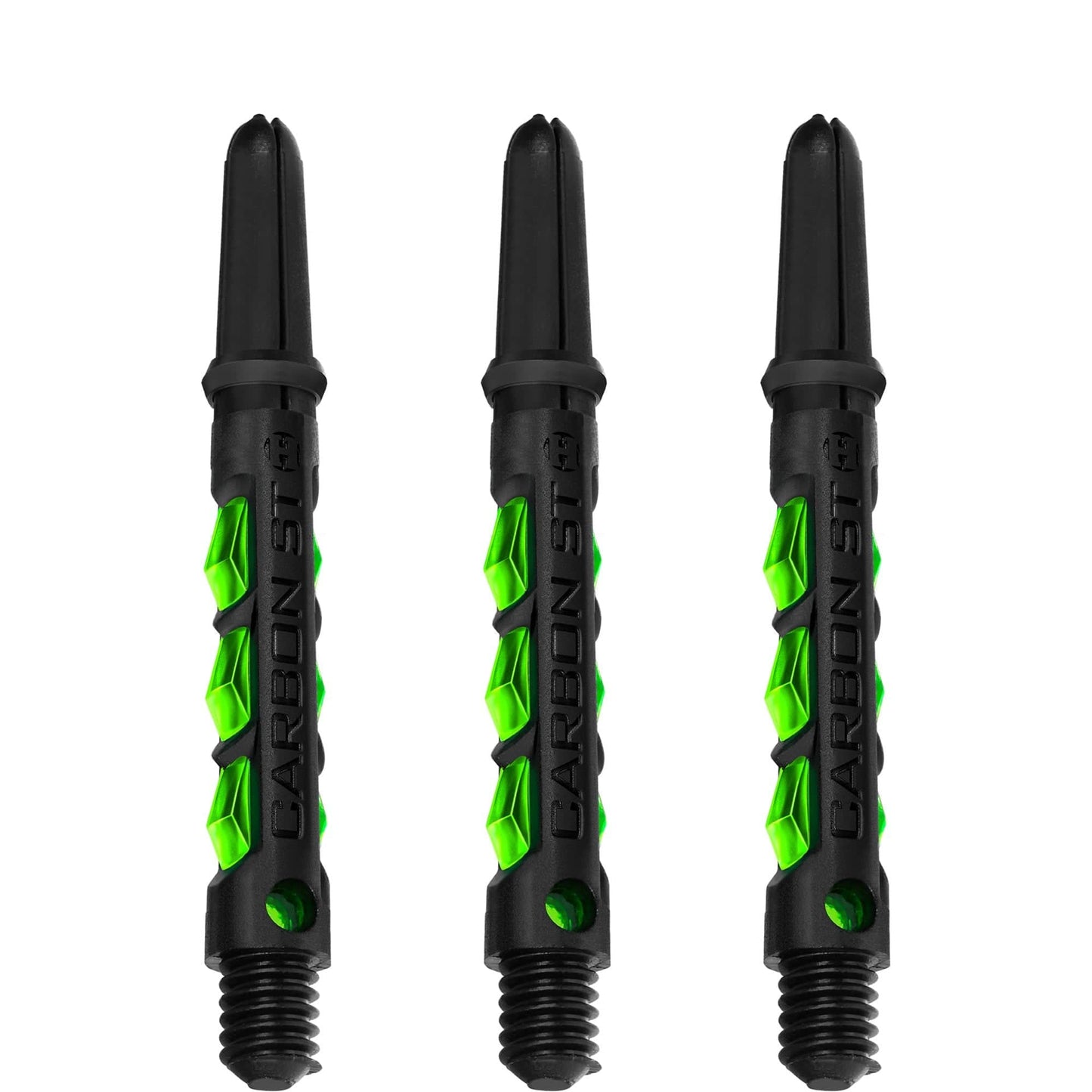 Harrows Carbon ST Shafts - Dart Stems - Black & Green