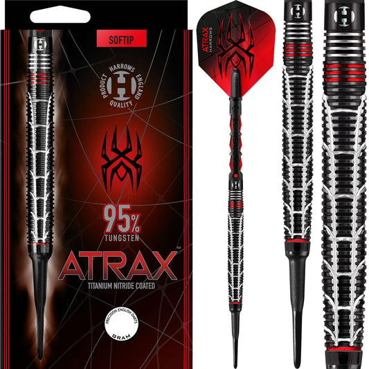 Harrows Atrax Darts - Soft Tip - 95% - Black Titanium