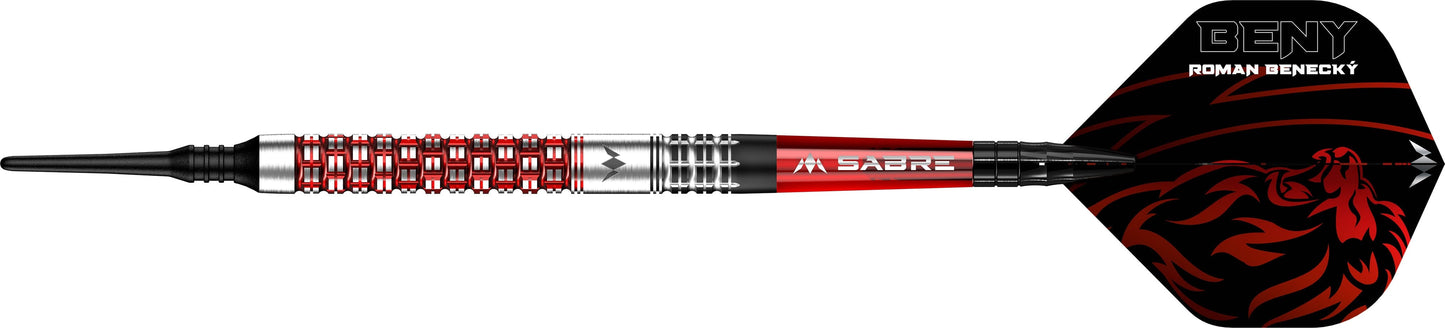 Mission Roman Benecky Darts - Soft Tip - Black & Red - 18g