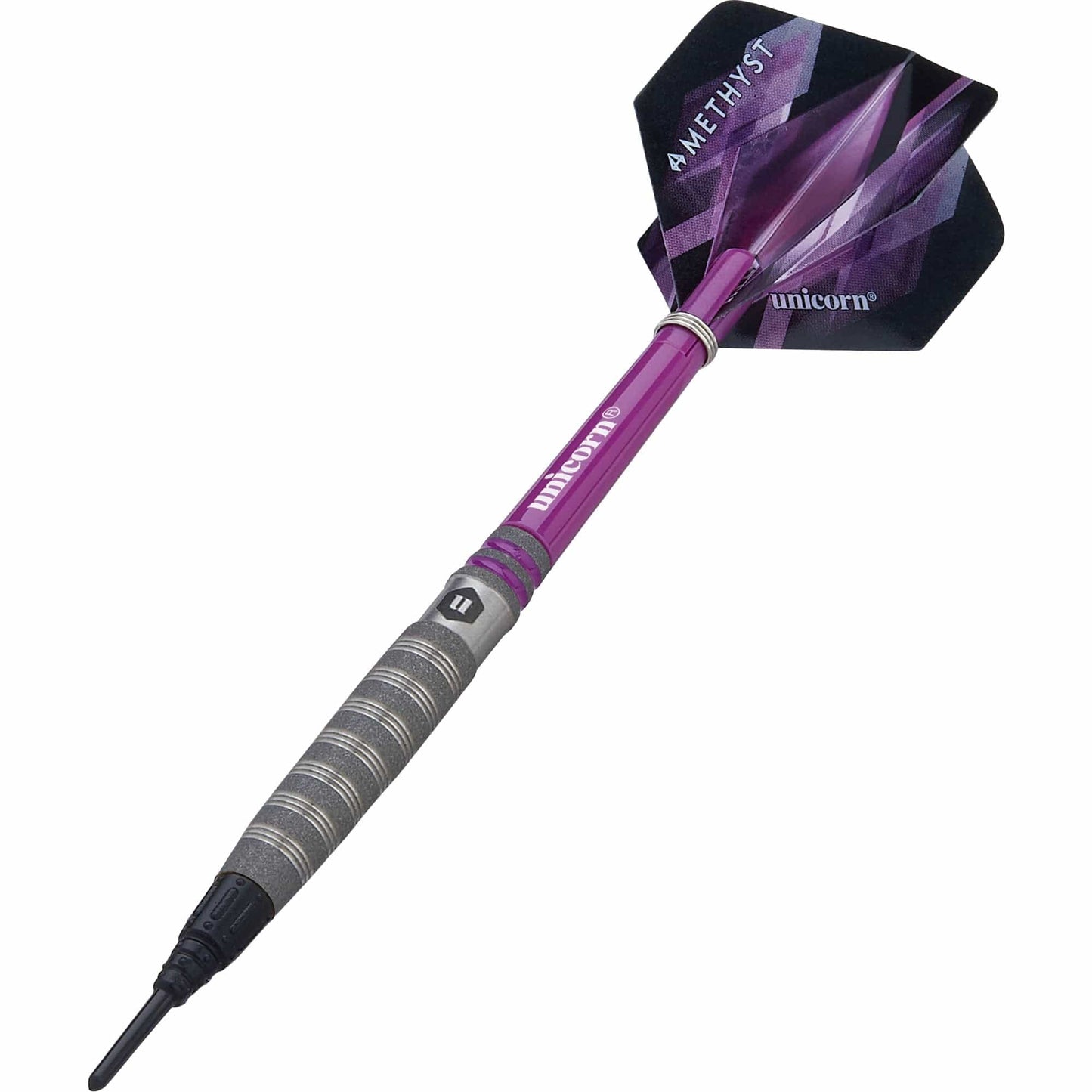 Unicorn Amethyst Darts - Soft Tip - Utech - Style 4 - Sandblasted