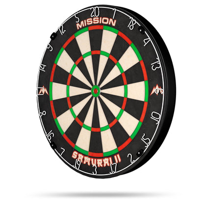 Mission Samurai II Dartboard - Ultra Thin Wire - Professional Board