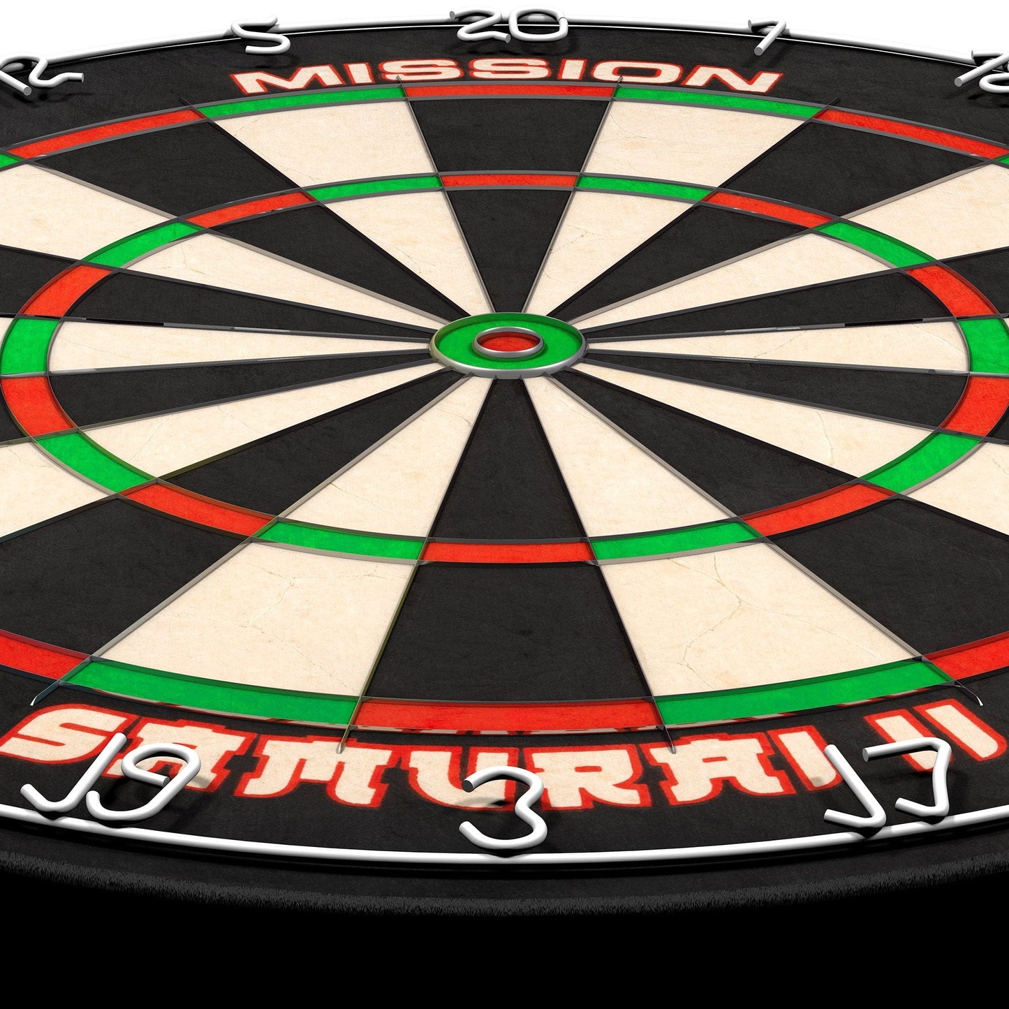 Mission Samurai II Dartboard - Ultra Thin Wire - Professional Board