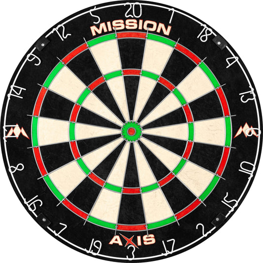 Mission Axis Dartboard - Tri Wire - Player Level Endurance Board