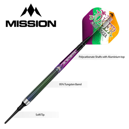 Mission John O Shea Darts - Soft Tip - The Joker - Coral - 20g