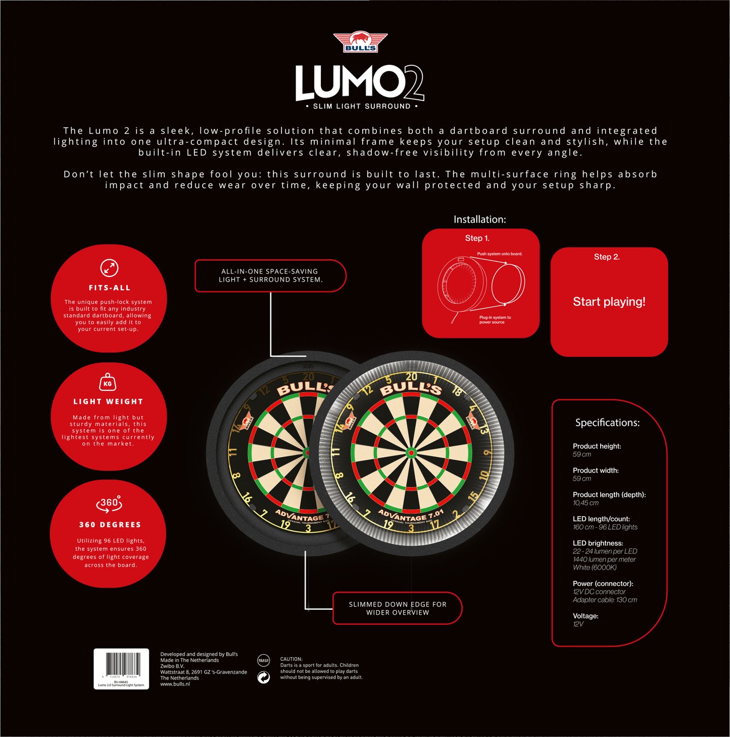Bull's Lumo 2 Surround Light System + Dimmer Switch