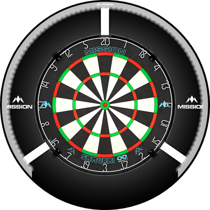 Mission Torus 270 Dartboard Lighting - Bright White Light