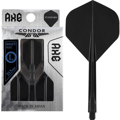 Condor AXE Dart Flights - Standard - Black