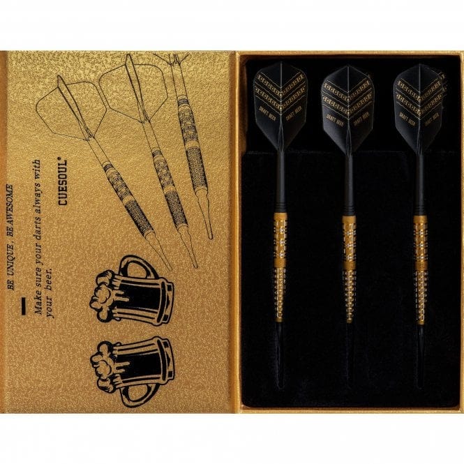 Cuesoul - Soft Tip Tungsten Darts - Draft Beer - Oil Paint Finish