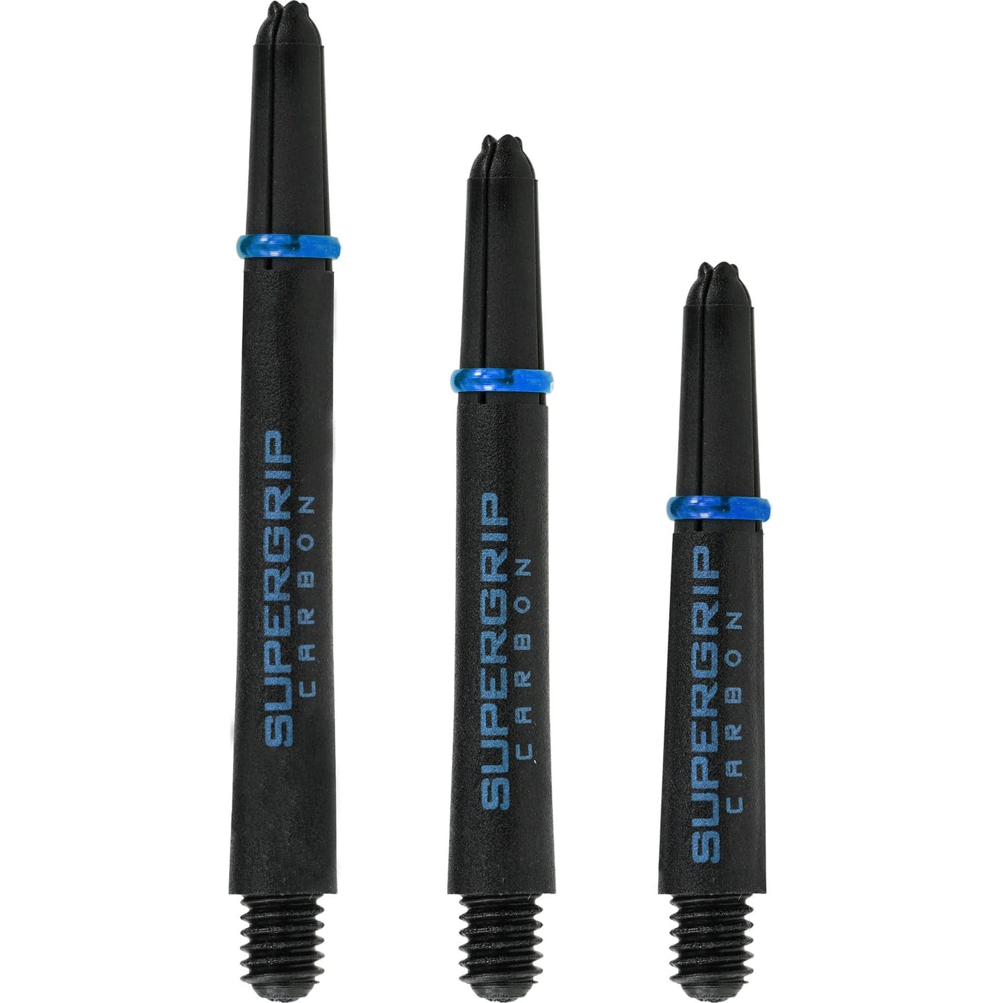 Harrows Supergrip Carbon Dart Shafts - Black & Aqua