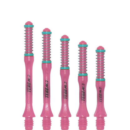 *Cuesoul - Dart Shafts - Tero Flight System - AK7 - Slim - Set of 4 - Pink