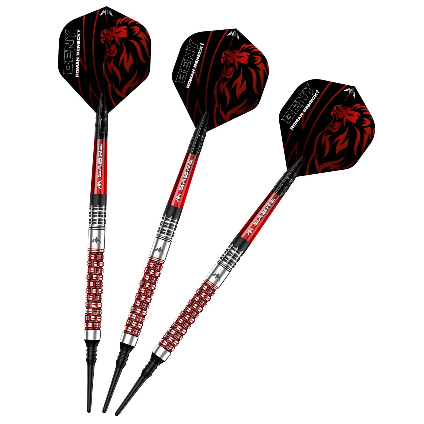 Mission Roman Benecky Darts - Soft Tip - Black & Red - 18g