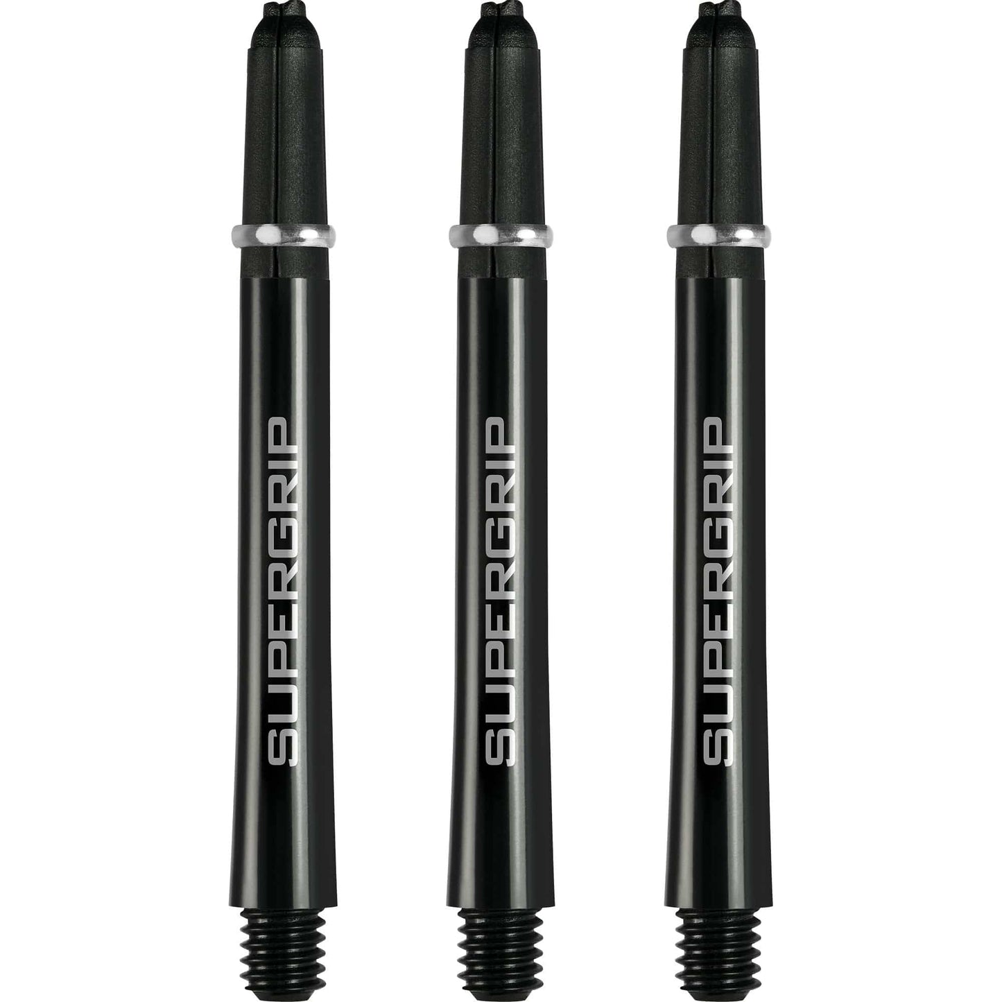 Harrows Supergrip Shafts - Dart Stems - Black Silver