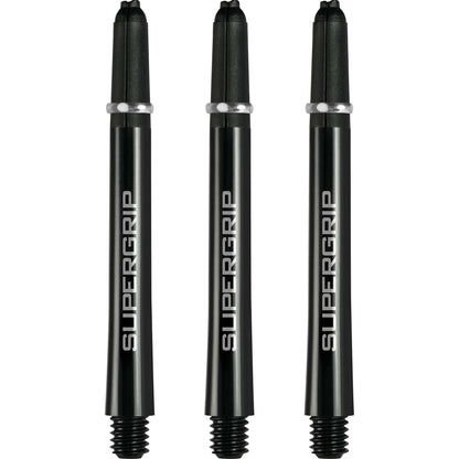 Harrows Supergrip Shafts - Dart Stems - Black Silver