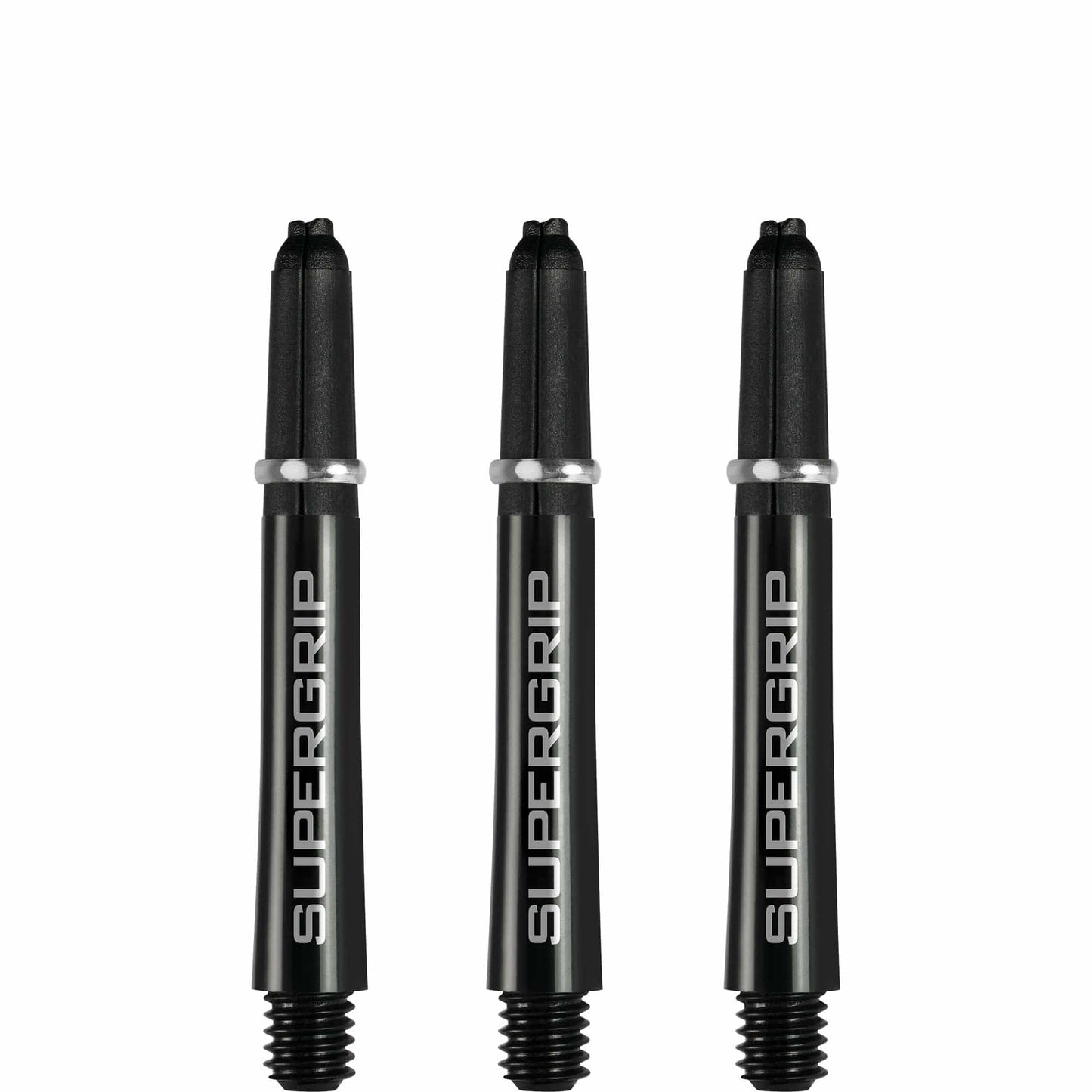 Harrows Supergrip Shafts - Dart Stems - Black Silver