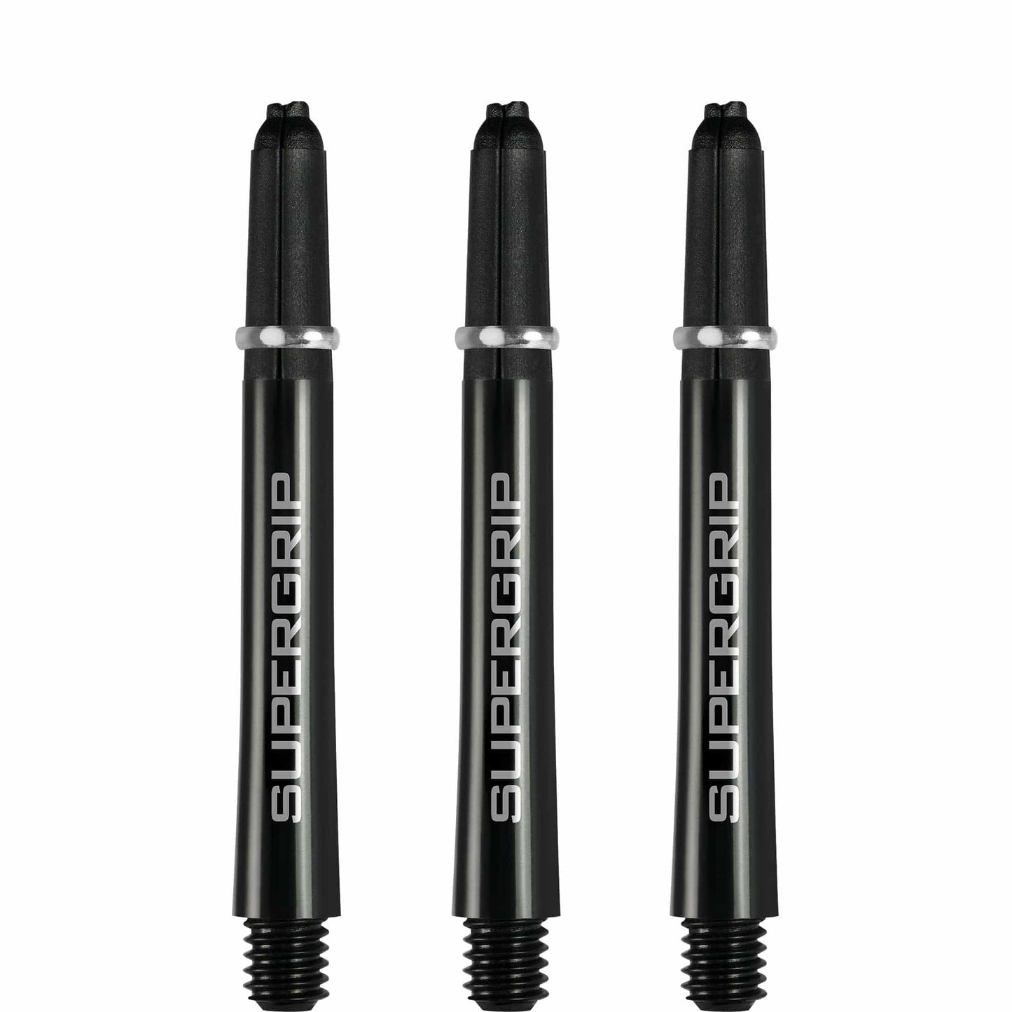Harrows Supergrip Shafts - Dart Stems - Black Silver