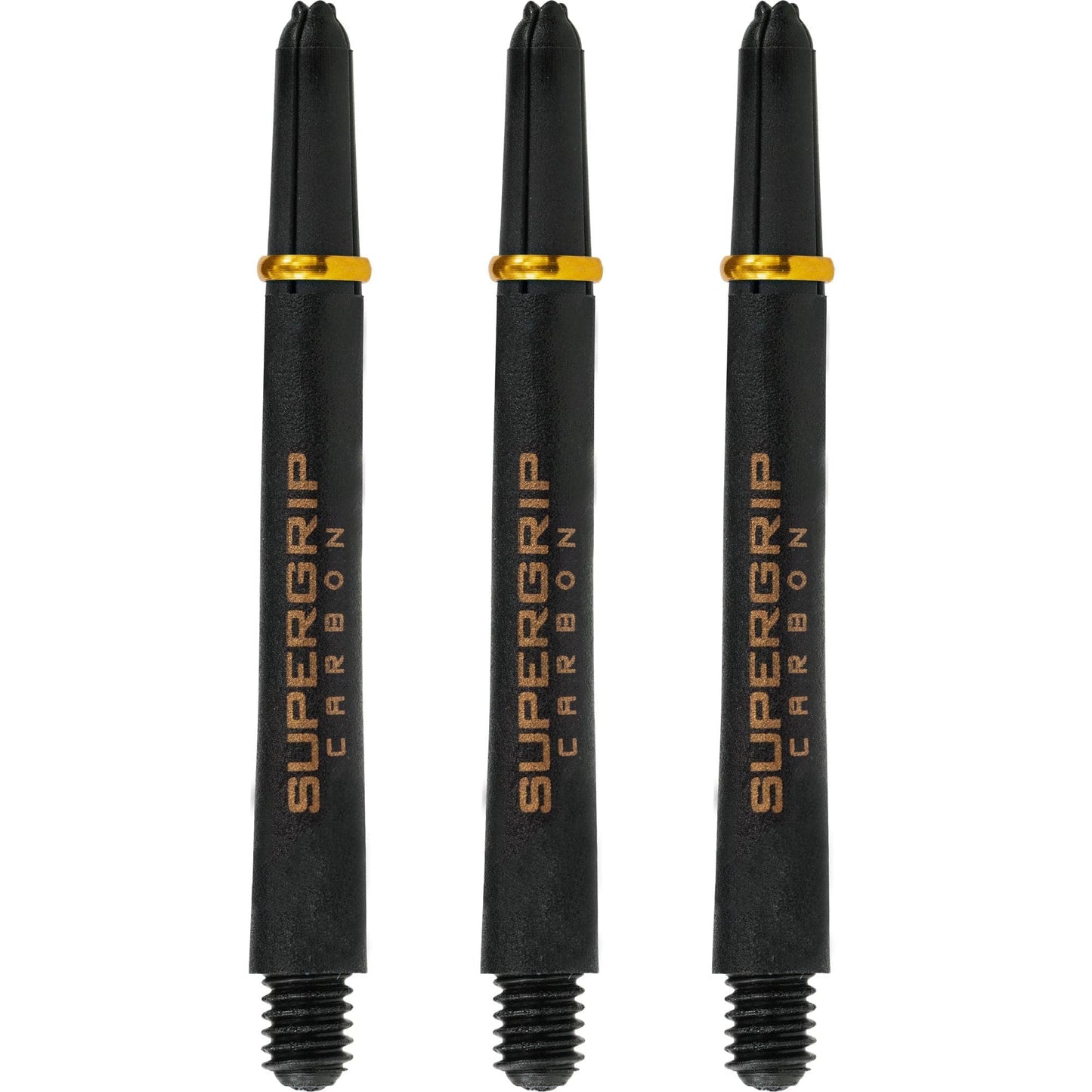 Harrows Supergrip Carbon Dart Shafts - Black & Gold