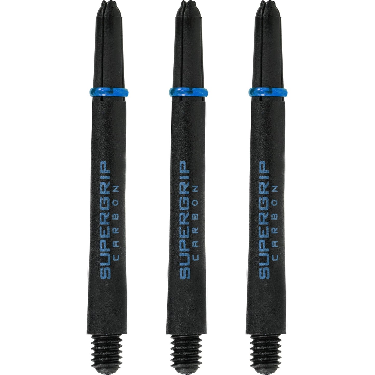 Harrows Supergrip Carbon Dart Shafts - Black & Aqua