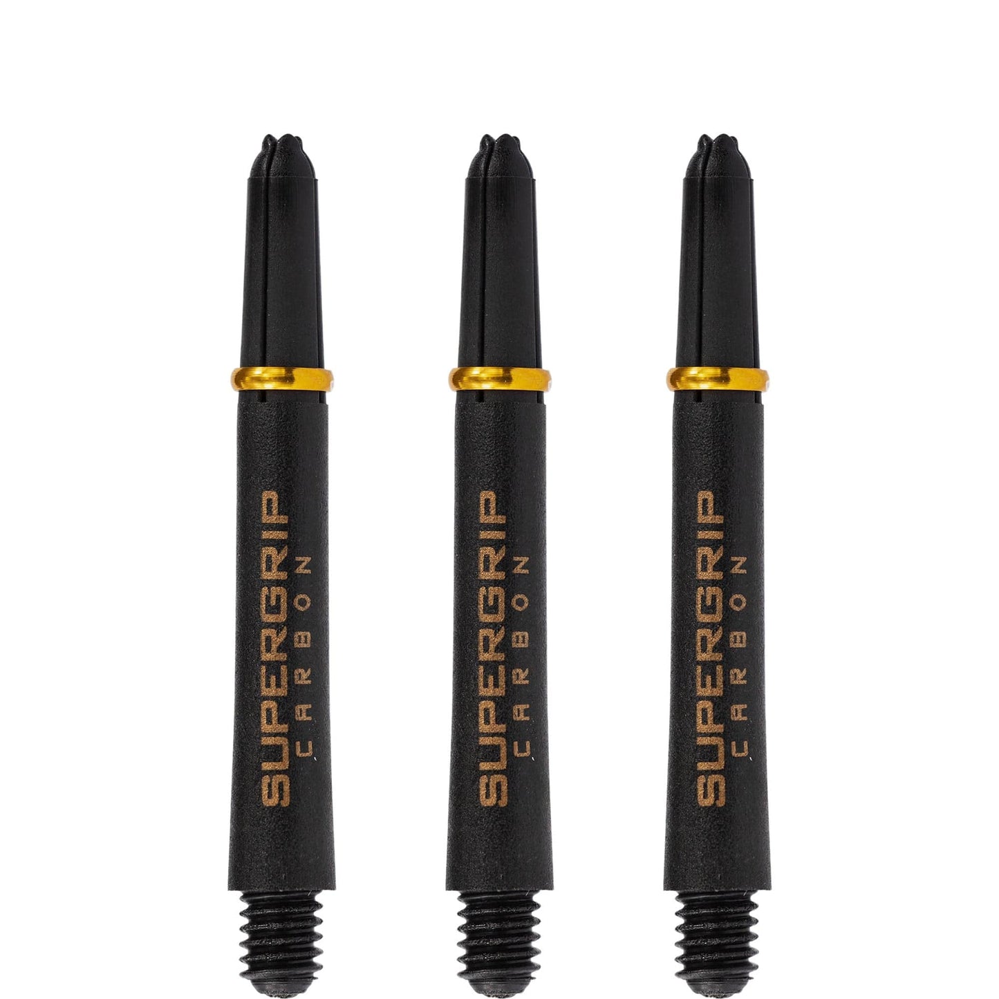 Harrows Supergrip Carbon Dart Shafts - Black & Gold