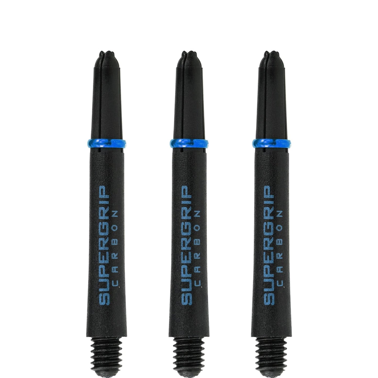 Harrows Supergrip Carbon Dart Shafts - Black & Aqua