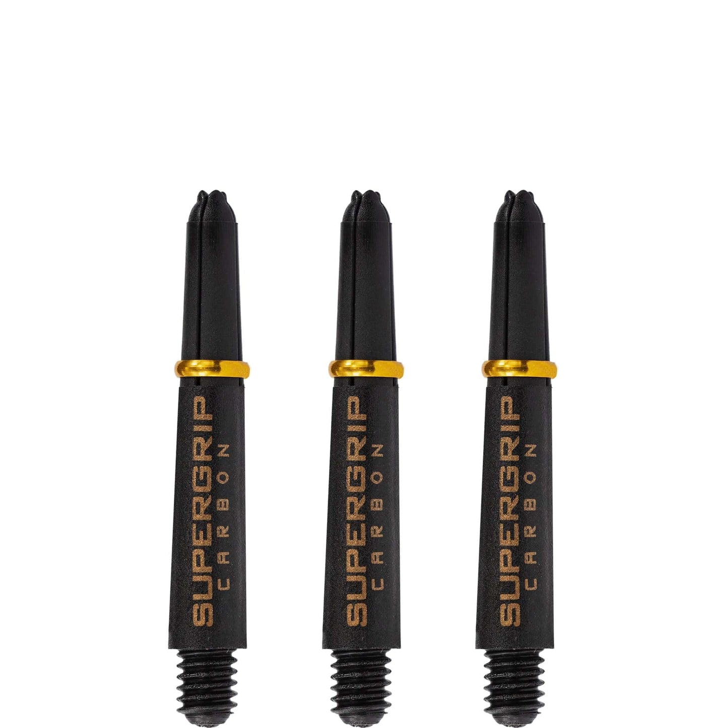 Harrows Supergrip Carbon Dart Shafts - Black & Gold