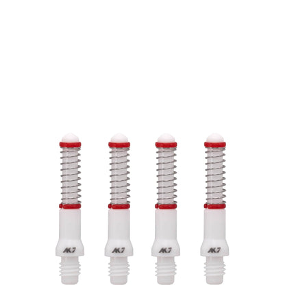 Cuesoul - Dart Shafts - Tero Flight System - AK7 - Standard - Set of 4 - White