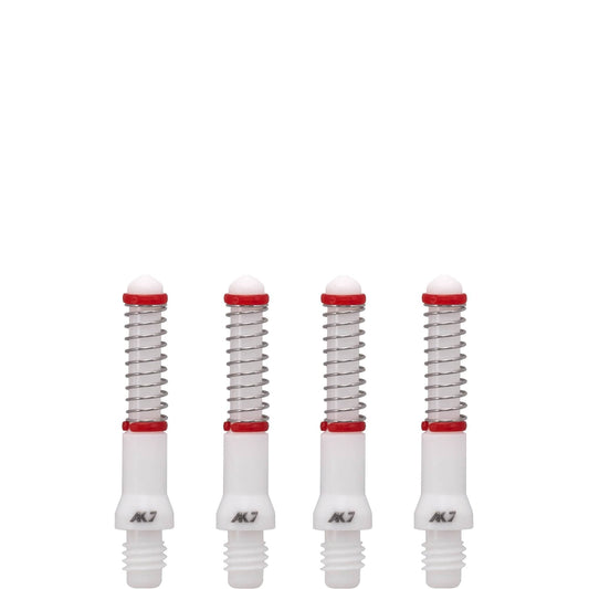 Cuesoul - Dart Shafts - Tero Flight System - AK7 - Standard - Set of 4 - White
