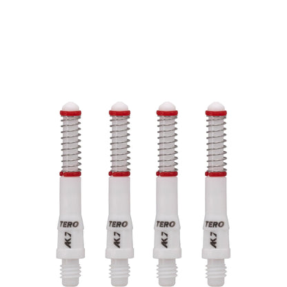 Cuesoul - Dart Shafts - Tero Flight System - AK7 - Standard - Set of 4 - White