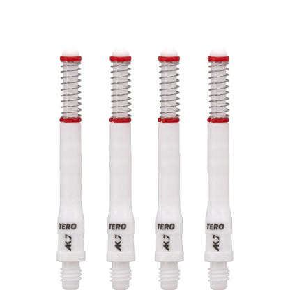 Cuesoul - Dart Shafts - Tero Flight System - AK7 - Standard - Set of 4 - White
