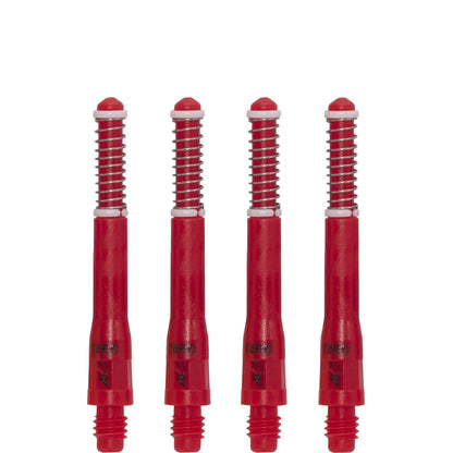 Cuesoul - Dart Shafts - Tero Flight System - AK7 - Standard - Set of 4 - Red