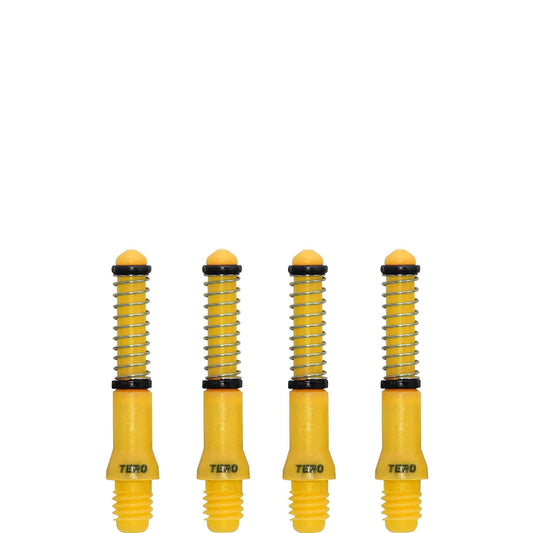 Cuesoul - Dart Shafts - Tero Flight System - AK7 - Standard - Set of 4 - Yellow