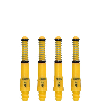 Cuesoul - Dart Shafts - Tero Flight System - AK7 - Standard - Set of 4 - Yellow