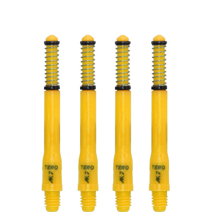 Cuesoul - Dart Shafts - Tero Flight System - AK7 - Standard - Set of 4 - Yellow