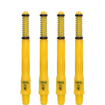 Cuesoul - Dart Shafts - Tero Flight System - AK7 - Standard - Set of 4 - Yellow