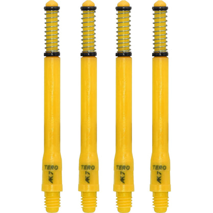 Cuesoul - Dart Shafts - Tero Flight System - AK7 - Standard - Set of 4 - Yellow