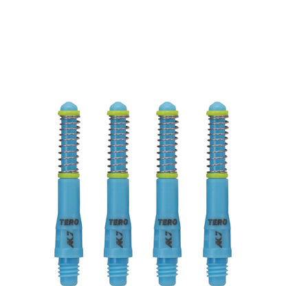 *Cuesoul - Dart Shafts - Tero Flight System - AK7 - Standard - Set of 4 - Blue