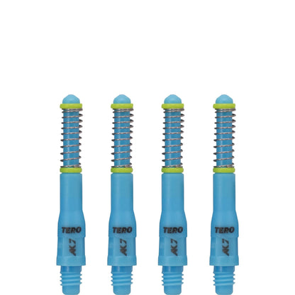 *Cuesoul - Dart Shafts - Tero Flight System - AK7 - Standard - Set of 4 - Blue