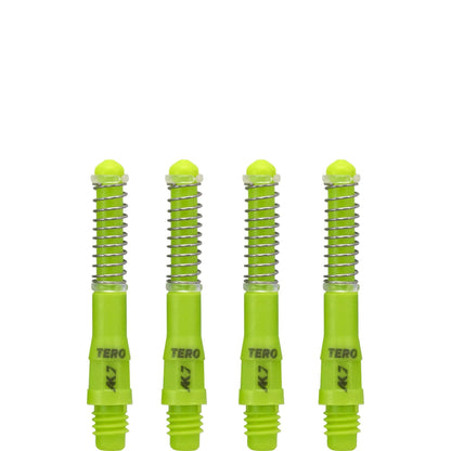 Cuesoul - Dart Shafts - Tero Flight System - AK7 - Standard - Set of 4 - Green