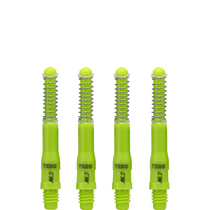 Cuesoul - Dart Shafts - Tero Flight System - AK7 - Standard - Set of 4 - Green