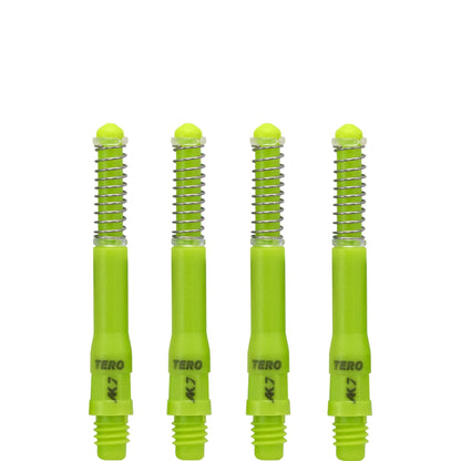 Cuesoul - Dart Shafts - Tero Flight System - AK7 - Standard - Set of 4 - Green