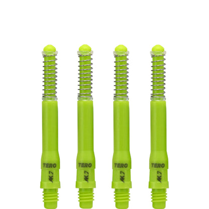 Cuesoul - Dart Shafts - Tero Flight System - AK7 - Standard - Set of 4 - Green
