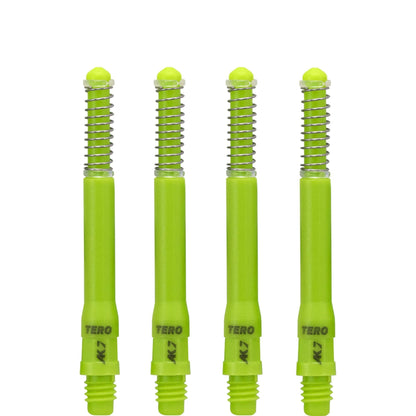 Cuesoul - Dart Shafts - Tero Flight System - AK7 - Standard - Set of 4 - Green