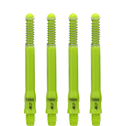 Cuesoul - Dart Shafts - Tero Flight System - AK7 - Standard - Set of 4 - Green