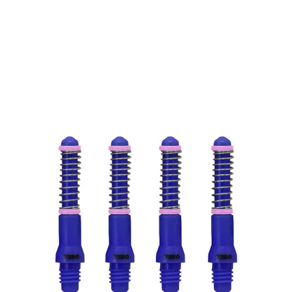 *Cuesoul - Dart Shafts - Tero Flight System - AK7 - Standard - Set of 4 - Navy Blue