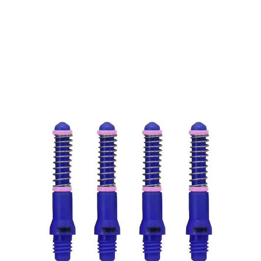*Cuesoul - Dart Shafts - Tero Flight System - AK7 - Standard - Set of 4 - Navy Blue