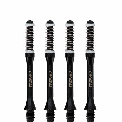 Cuesoul - Dart Shafts - Tero Flight System - AK7 - Slim - Set of 4 - Black