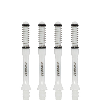 Cuesoul - Dart Shafts - Tero Flight System - AK7 - Slim - Set of 4 - White