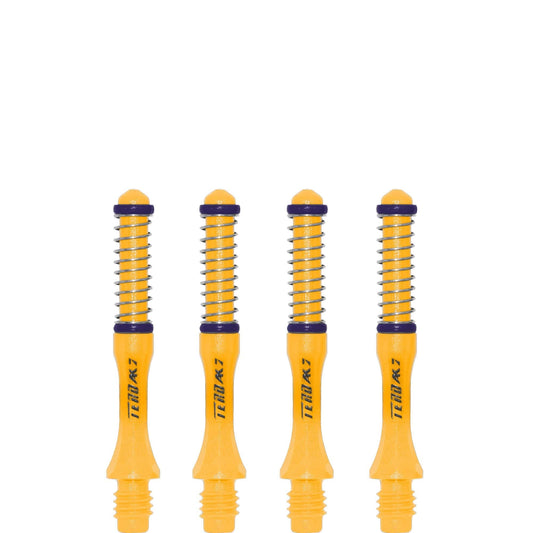 *Cuesoul - Dart Shafts - Tero Flight System - AK7 - Slim - Set of 4 - Yellow