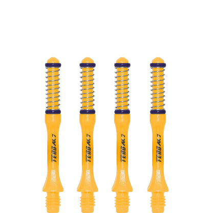 *Cuesoul - Dart Shafts - Tero Flight System - AK7 - Slim - Set of 4 - Yellow