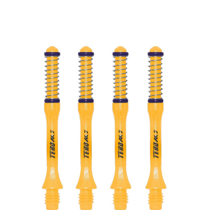 *Cuesoul - Dart Shafts - Tero Flight System - AK7 - Slim - Set of 4 - Yellow